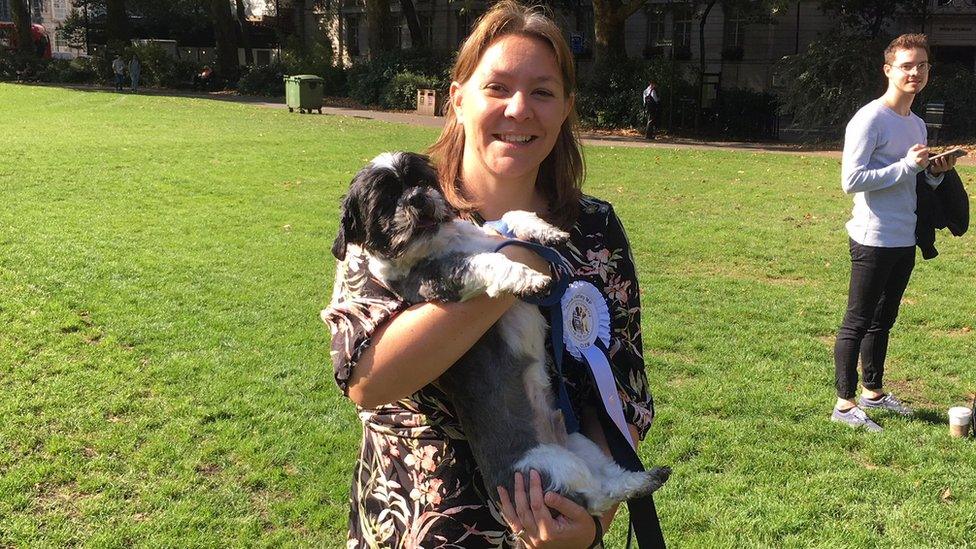 Anna Turley with her dog