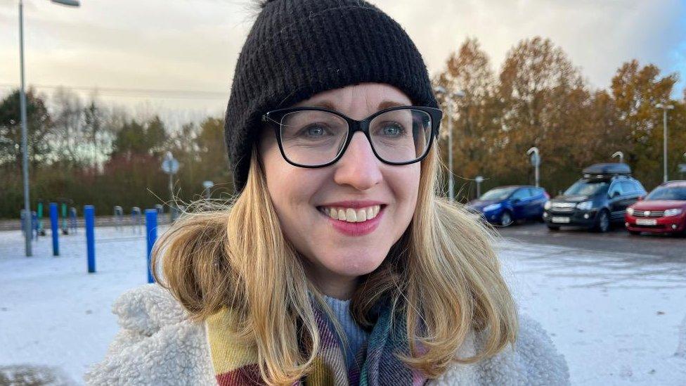 Louise king standing at Park and Ride site.