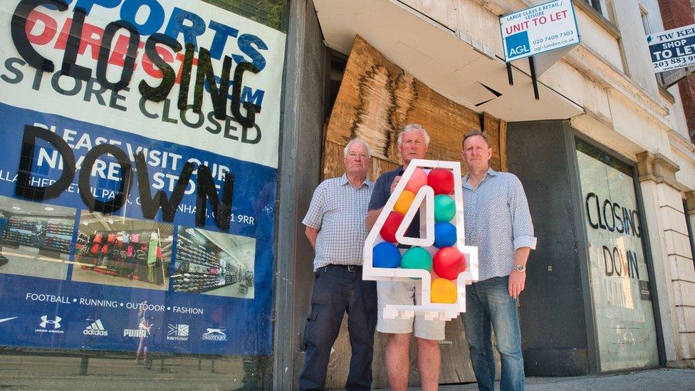 Cheltenham Civic Society’s Peter Sayers, Hugh Curran and Andrew Booton