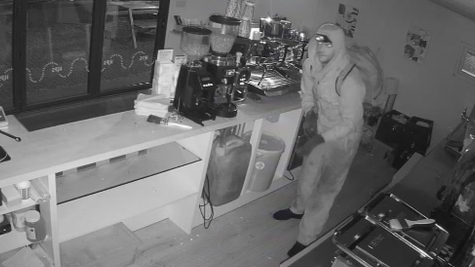 Another one of the men captured on CCTV