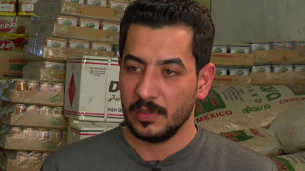 Businessman Mustafa Rahim at his wholesale market