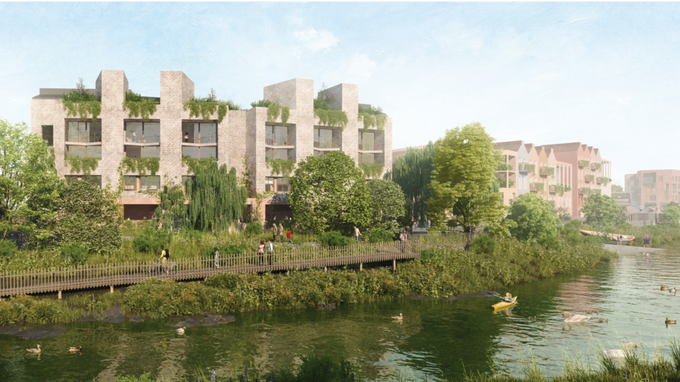 Lewes riverfront (artist's impression)