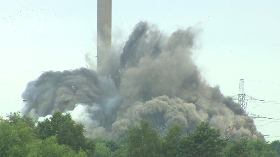 Didcot Power Station demolition