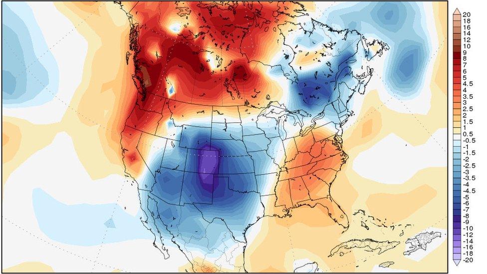 temperature map