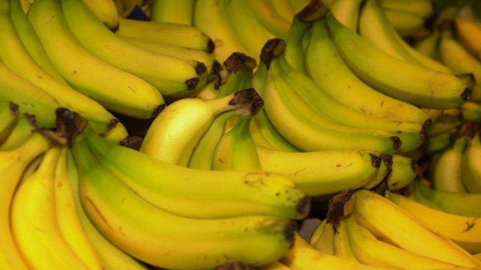 bananas close up