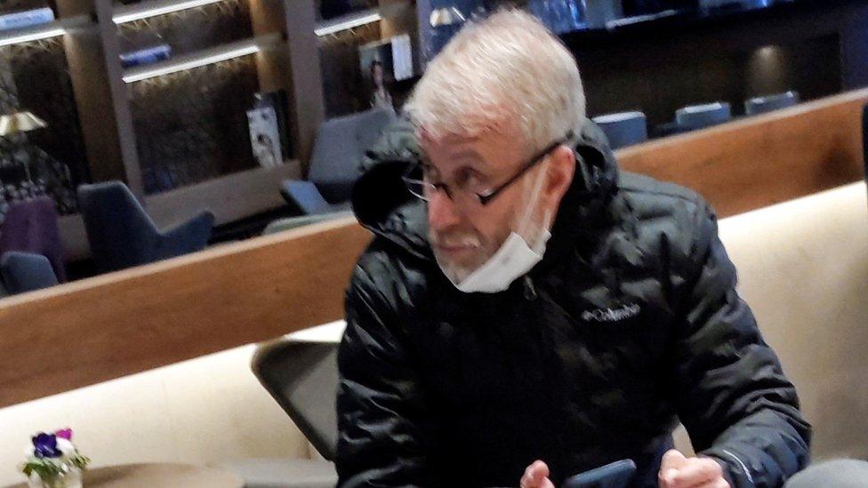 Roman Abramovich at a VIP lounge in Ben Gurion international airport in Lod near Tel Aviv