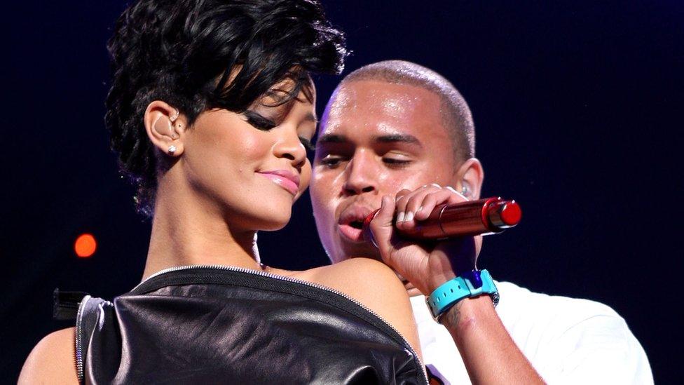 Rihanna and Chris Brown in 2008