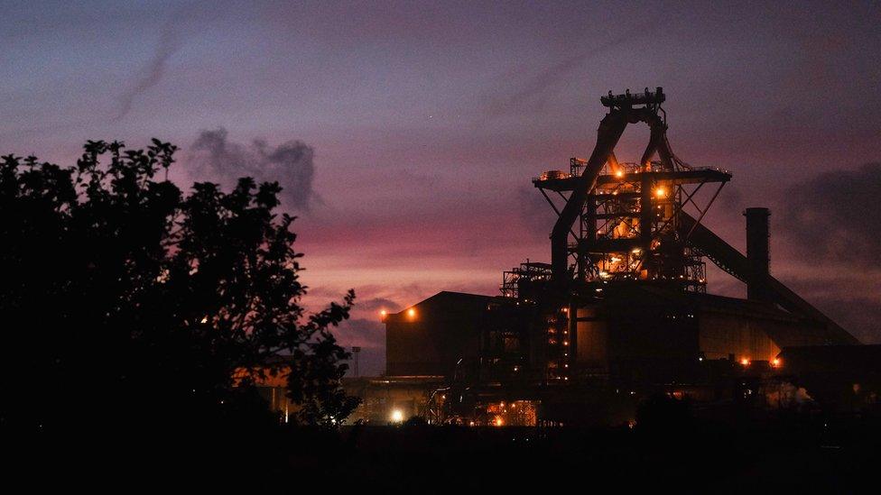 The SSI UK steel blast furnace in Redcar