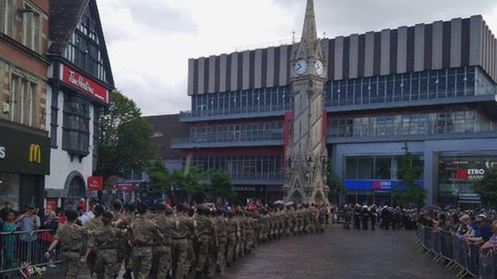 Armed Forces Day parade in Leicester