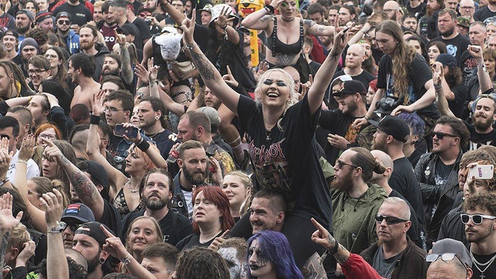 Spectators at Bloodstock