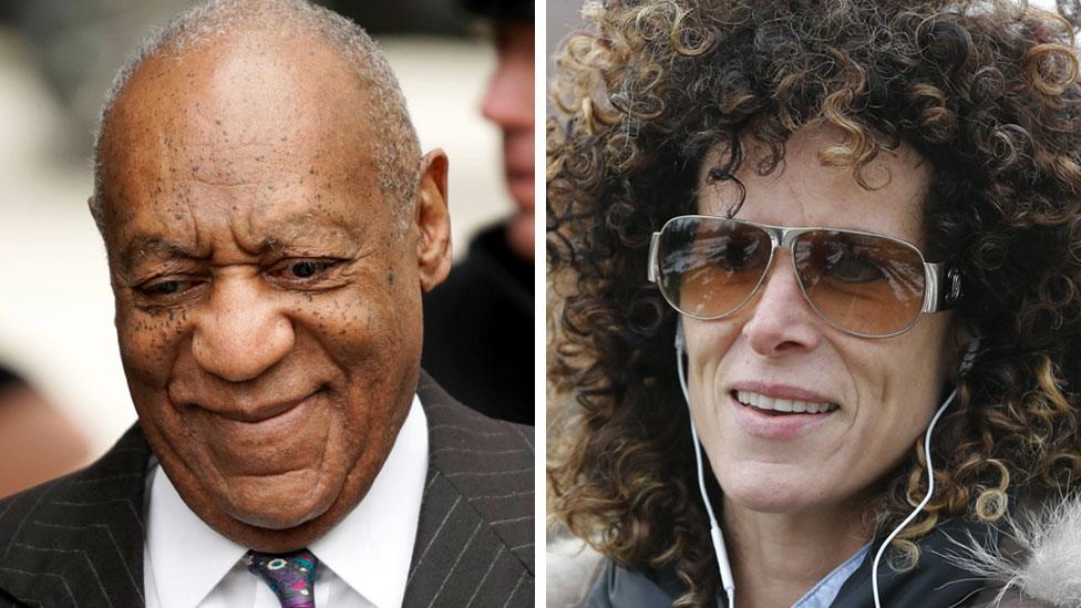 Composite image of Bill Cosby and Andrea Constand