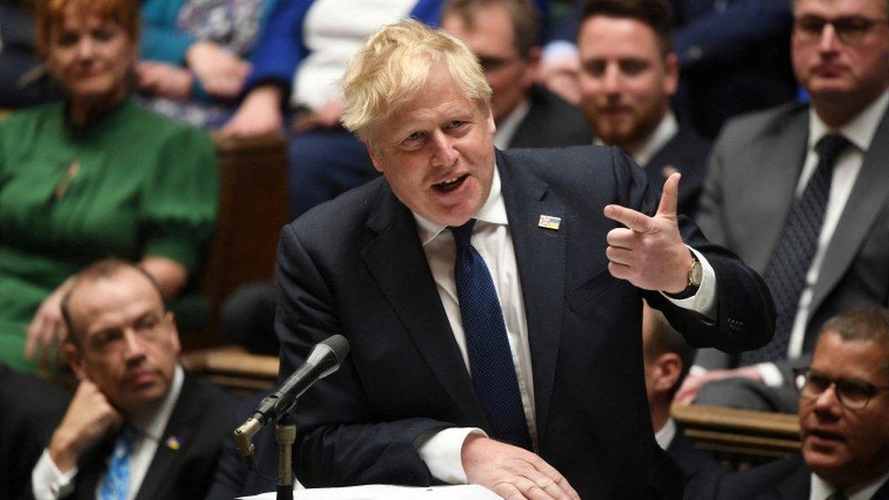 Prime Minister Boris Johnson at House of Commons