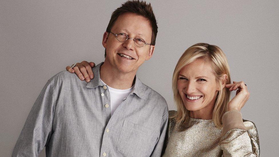 Simon Mayo and Jo Whiley