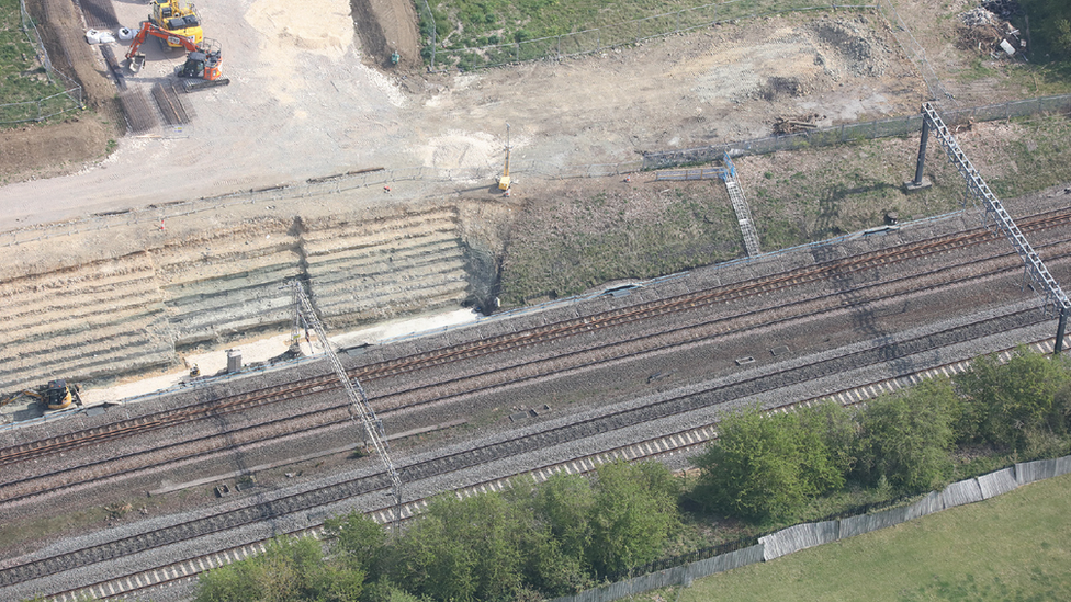 Roade rail accident site