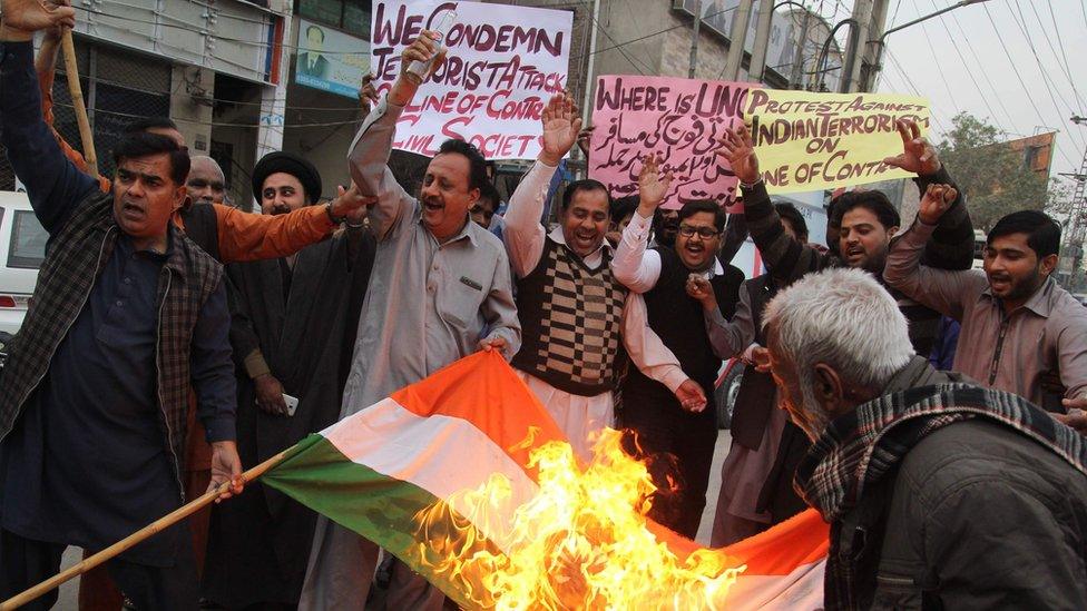 protest in Multan against indian shelling