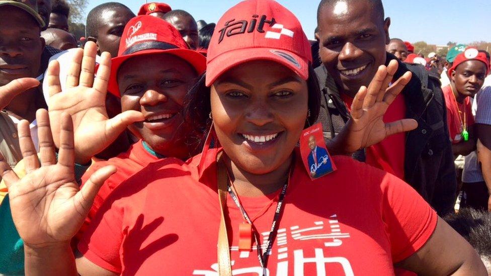 Audrey Garakara, MDC Alliance supporter in Harare, Zimbabwe