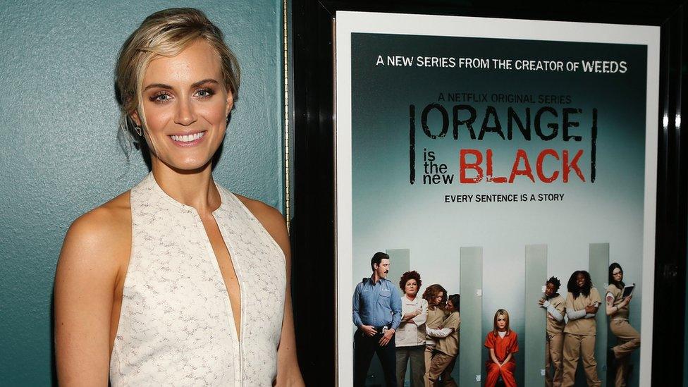 Actress Taylor Schilling, who stars in Netflix movie Orange Is The New Black