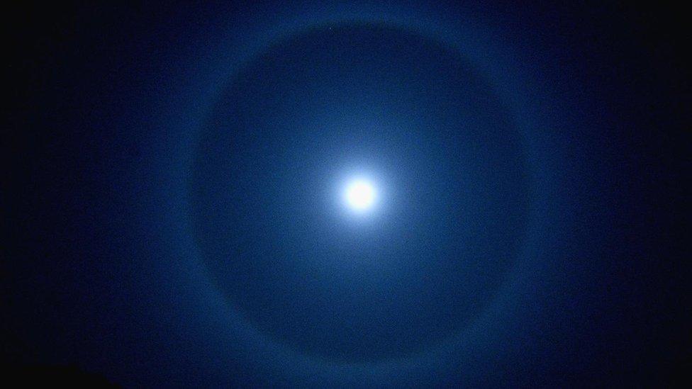 Blue moon halo