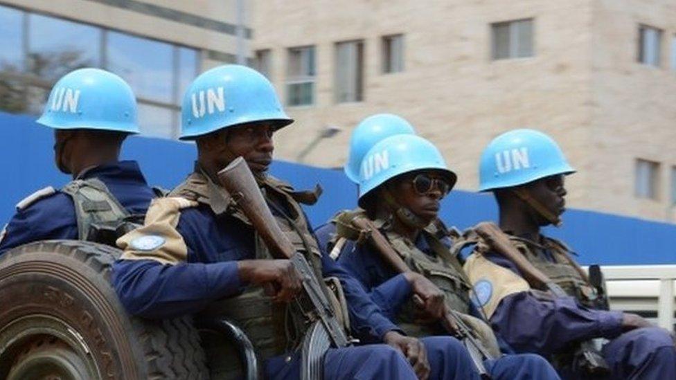 UN Minusca peacekeepers