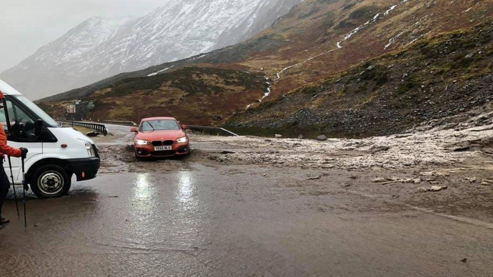 A82 landslip