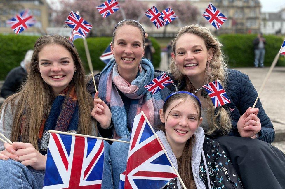 Left to right Chloe Hunt (24), Sophie Hunt(32), Lulu Terry(12) & her mum Lucy Terry(33yrs). (Chloe, Sophie & Lucy are sisters).