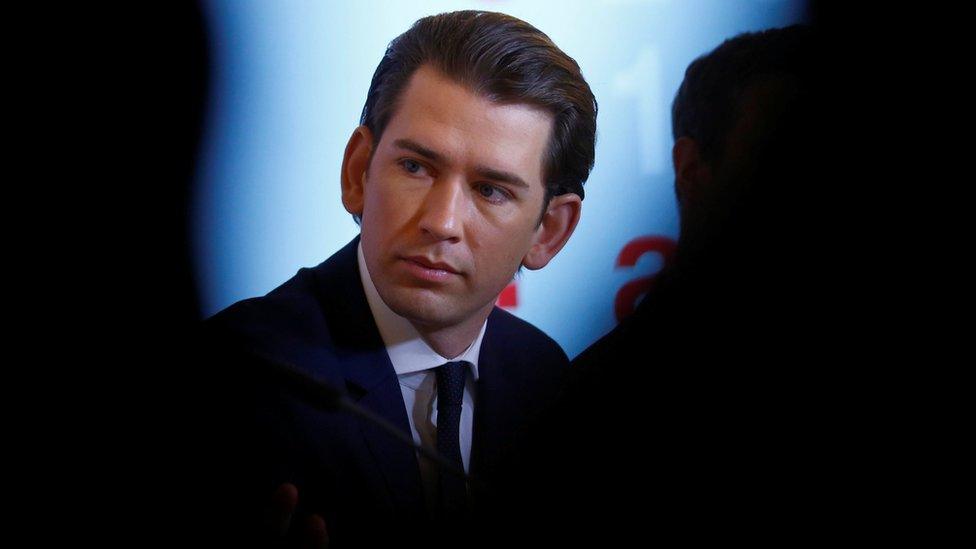 Austrian Chancellor Sebastian Kurz attends a news conference in Vienna, Austria on 9 March 2018