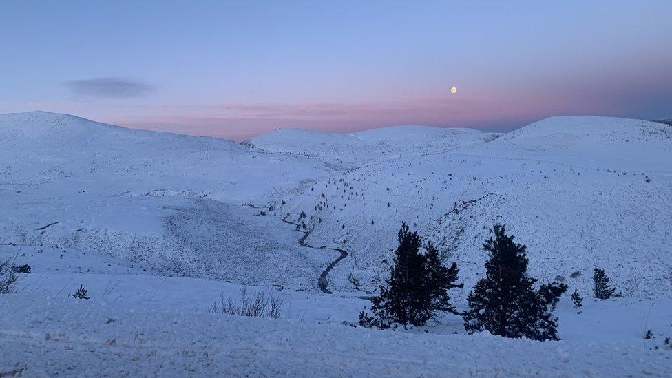 View from Cairngorm Mountain snowsports centre