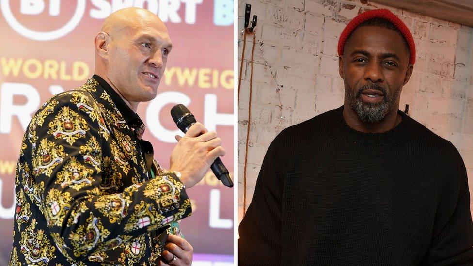 Tyson Fury and Idris Elba