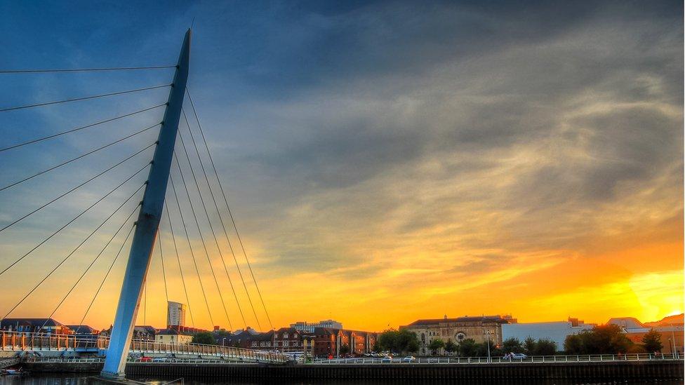 Swansea's Sail Bridge