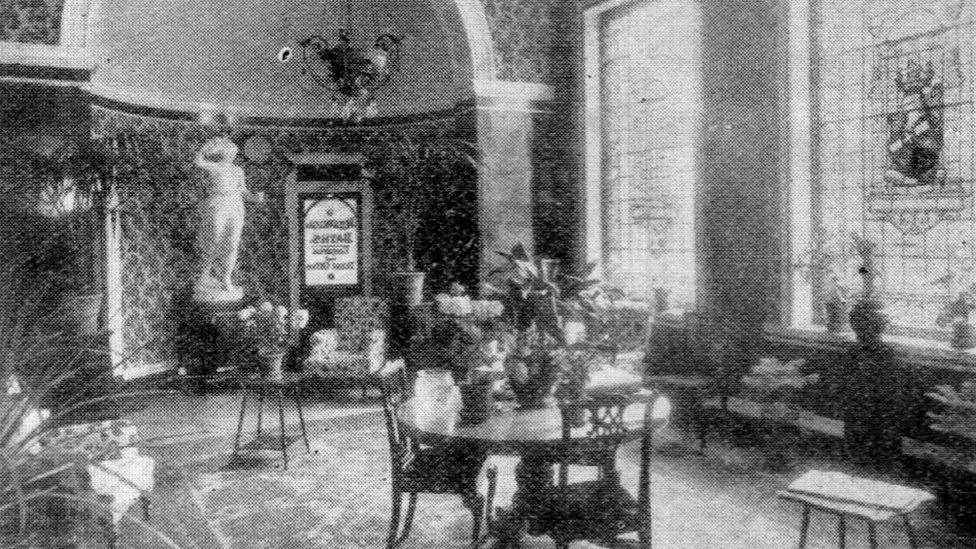 Interior of Montpellier Baths in Cheltenham in 1932