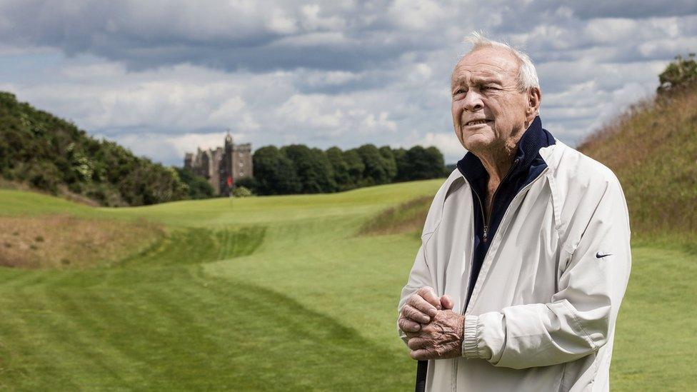 Arnold Palmer at castle Stuart in 2015