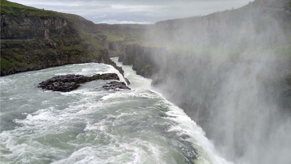 Iceland waterfall