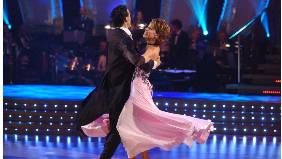 Natasha Kaplinsky dancing with Brendan Cole