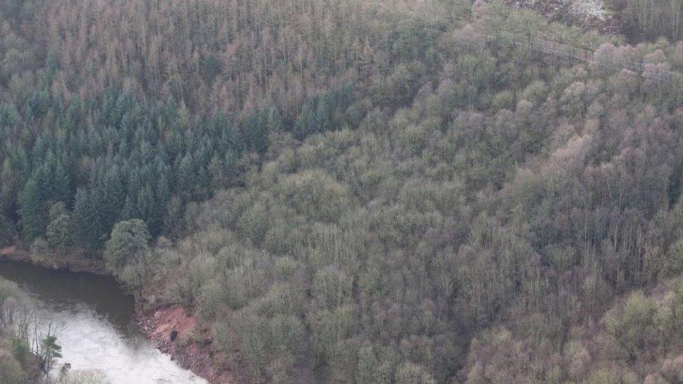 Aerial image of Appleby landslip