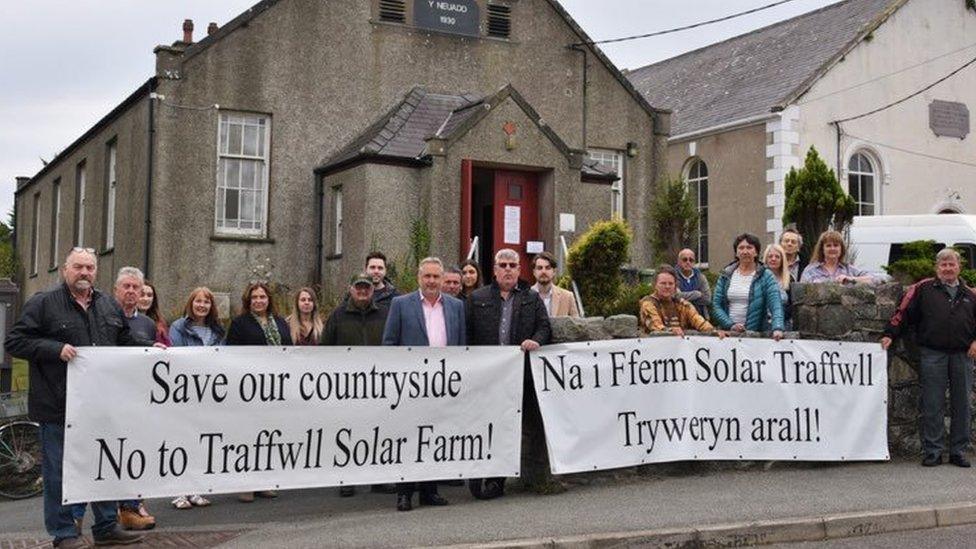 campaigners protesting against the plans