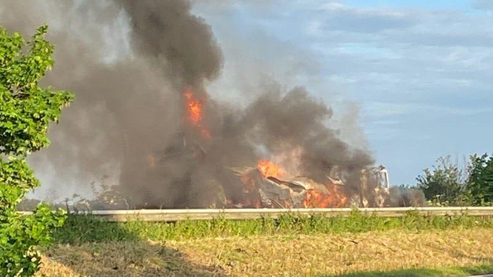 lorry fire