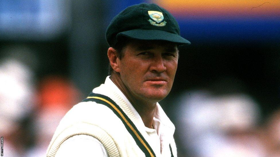 Former South Africa cricketer Pat Symcox