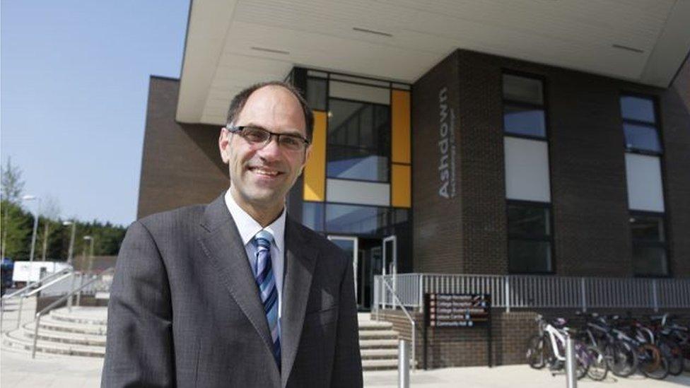 Richard Tutt at the school