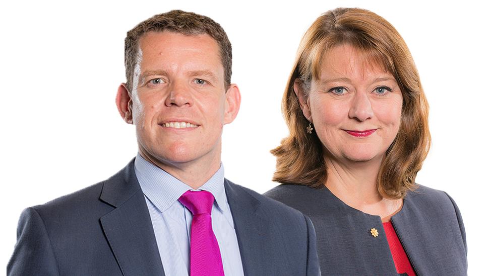 Rhun ap Iorwerth a Leanne Wood