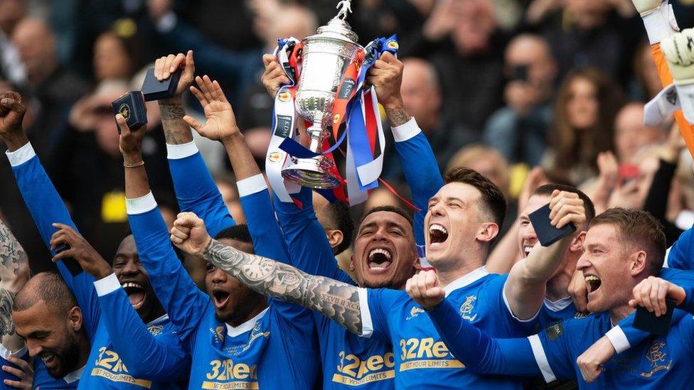 Rangers beat Hearts after extra time in last season's Scottish Cup final