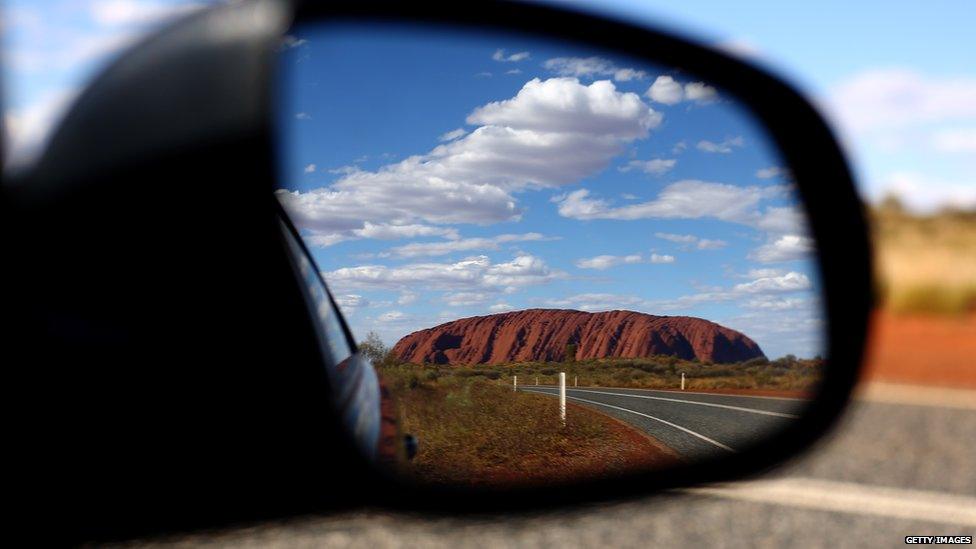 Uluru rock in Australia