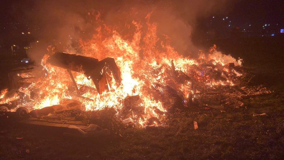 Deliberate fire, Ford estate, Sunderland