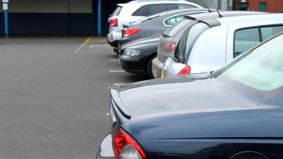 Cars in a car park