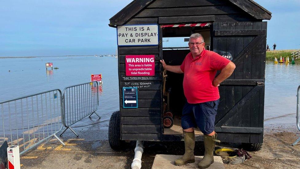 Dave Fincham at Blakeney car park