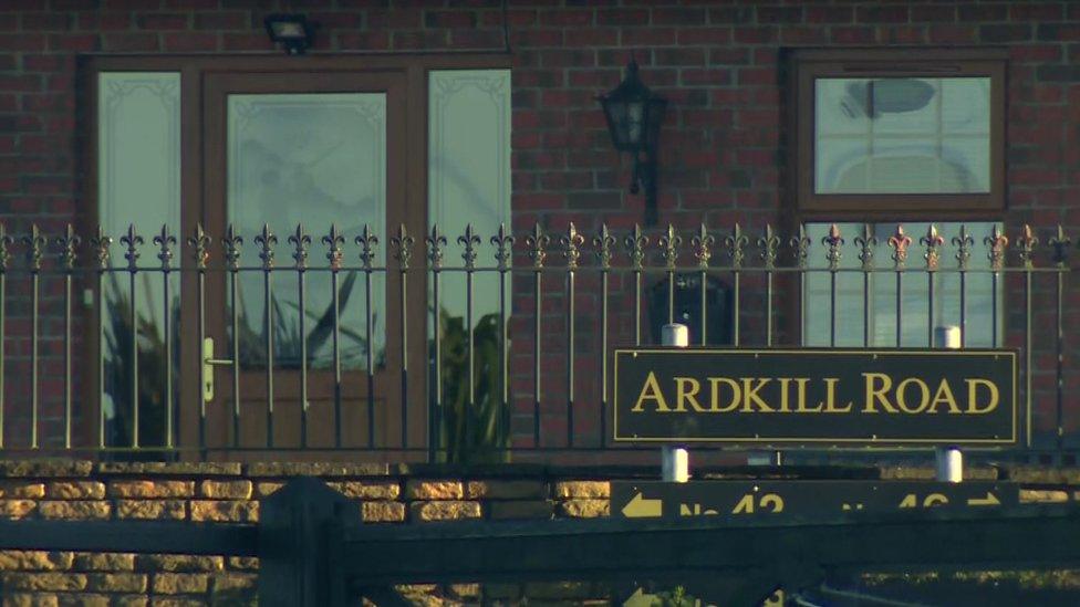 Sign showing Ardkill Road in Londonderry