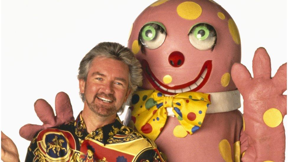 Noel Edmonds with Mr Blobby