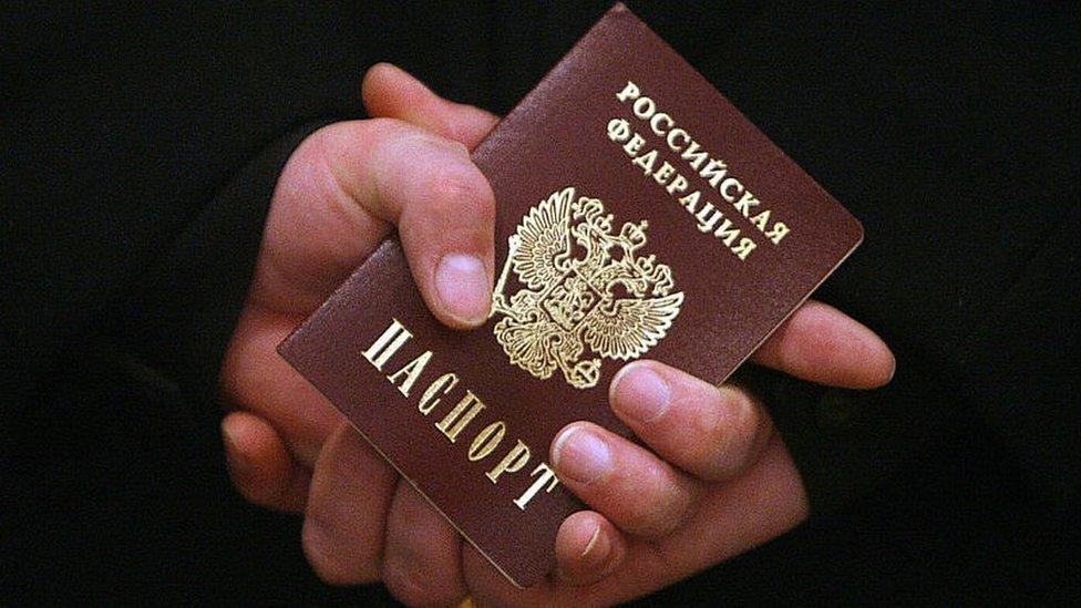 Russian passport - 2008 file pic