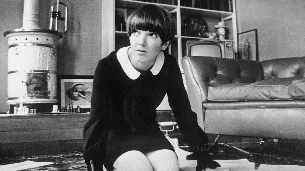 Mary Quant in a dress