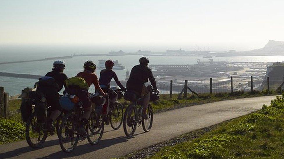 cyclists on the Cantii Way