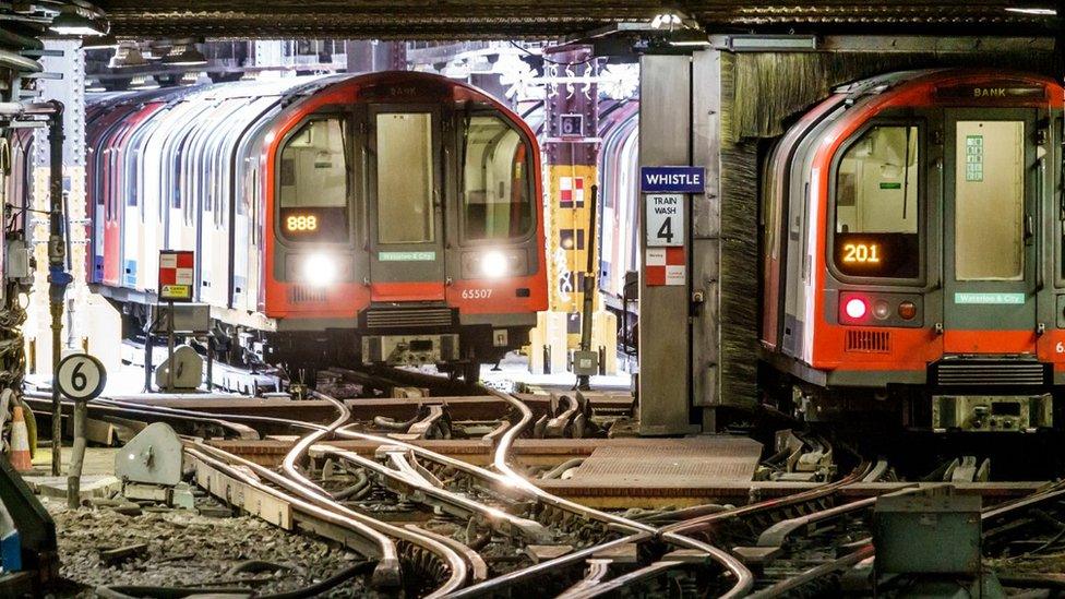 Waterloo and City Line trains